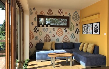 Apartmán s terasou a výhledem na jezero