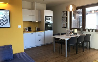 Apartmán s terasou a výhledem na jezero
