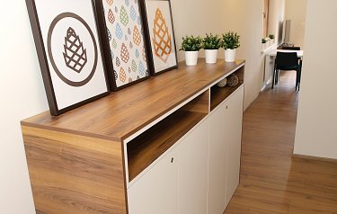 Apartmán s terasou a výhledem na jezero