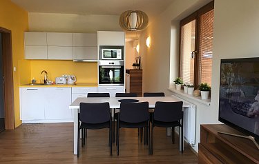 Apartmán s terasou a výhledem na jezero