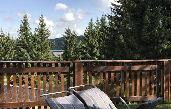 Apartmán s terasou a výhledem na jezero